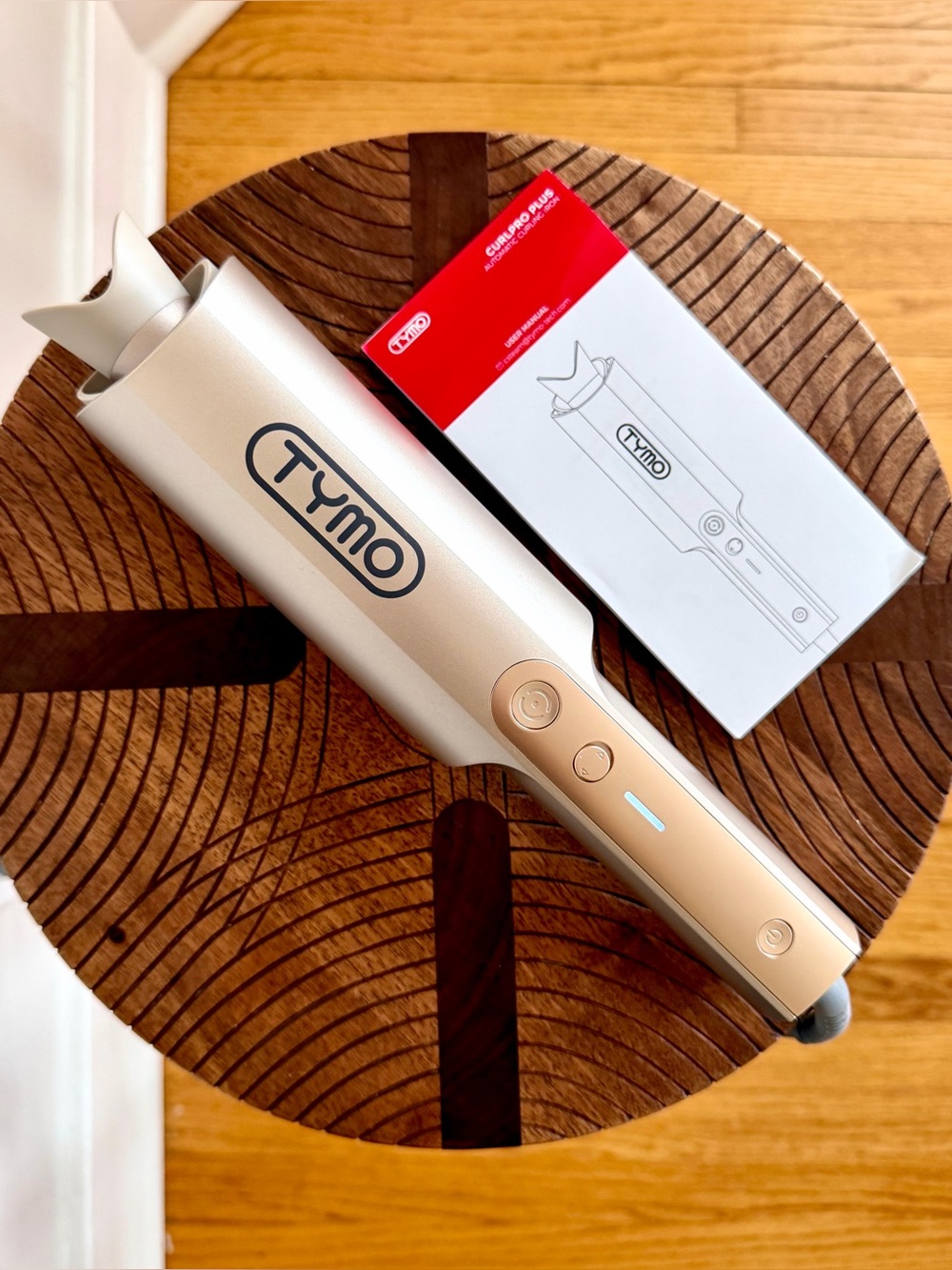 TYMO CurlPro Plus 1.25” Automatic Curling Iron Gold HC509GL NWOB